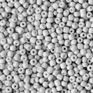 Seed beads 11/0 (2mm) Light silk grey